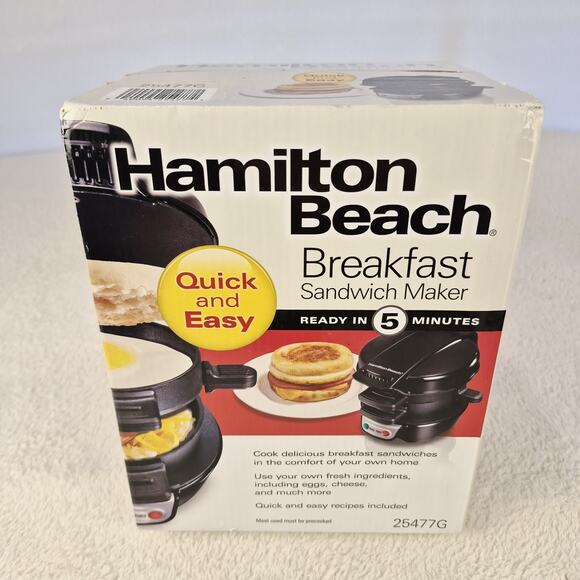 Hamilton Beach 25477G Breakfast Sandwich Maker - Black - Picture 1 of 6